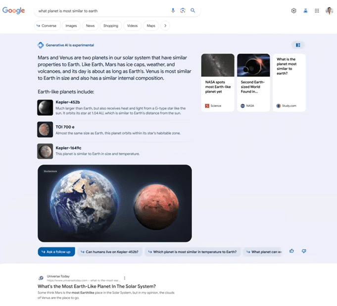 Google Search artificial intelligence (AI) 
